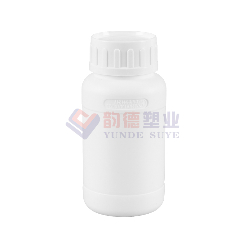 Saf Beyaz Kalınlaştırılmış 300ml Florür Yuvarlak Şişe 250ml-02 (Kalınlaştırılmış Versiyon)