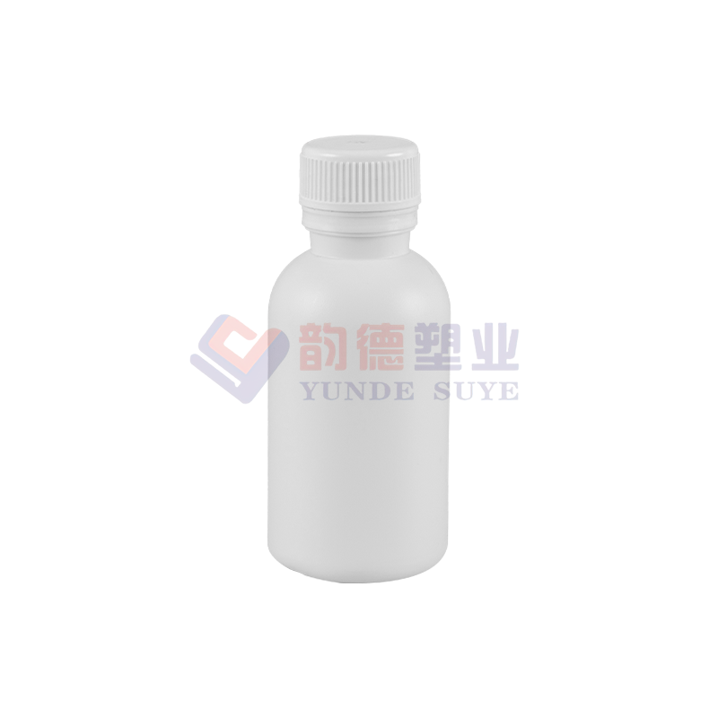 Yarı Saydam Plastik Florür Yuvarlak Şişe 100ml-01(B)